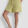 Hoch taillierte Sweat-Shorts mit Logo