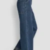 Hoch taillierte Utility-Jeans mit breitem Bein und 32-Zoll-Innenbeinlänge Hoch taillierte Utility-Jeans mit breitem Bein und 32-Zoll-Innenbeinlänge