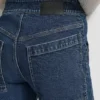 Hoch taillierte Utility-Jeans mit breitem Bein und 32-Zoll-Innenbeinlänge Hoch taillierte Utility-Jeans mit breitem Bein und 32-Zoll-Innenbeinlänge