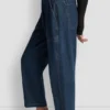 Hoch taillierte Utility-Jeans mit geradem Bein Hoch taillierte Utility-Jeans mit geradem Bein