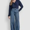 Hoch taillierte, weit geschnittene Hose Hoch taillierte, weit geschnittene Hose