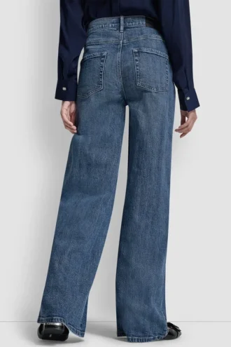 Hoch taillierte, weit geschnittene Hose