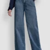Hoch taillierte, weit geschnittene Hose Hoch taillierte, weit geschnittene Hose