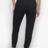 Hoch taillierte, zweifarbige Jogginghose mit Logo und Kordelzug Hoch taillierte, zweifarbige Jogginghose mit Logo und Kordelzug
