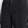 Hohe Leibhöhe, weites Bein mit Strass-Verzierungen Hohe Leibhöhe, weites Bein mit Strass-Verzierungen