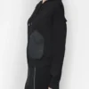 Hoodie mit überschnittenen Schultern und Reißverschluss Hoodie mit überschnittenen Schultern und Reißverschluss