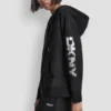 Hoodie mit durchgehendem Reißverschluss und Folienlogo Hoodie mit durchgehendem Reißverschluss und Folienlogo