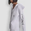 Hoodie mit durchgehendem Reißverschluss und Folienlogo Hoodie mit durchgehendem Reißverschluss und Folienlogo