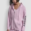 Hoodie mit durchgehendem Reißverschluss und Folienlogo Hoodie mit durchgehendem Reißverschluss und Folienlogo
