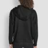 Hoodie mit durchgehendem Reißverschluss und Gummizügen Hoodie mit durchgehendem Reißverschluss und Gummizügen