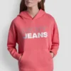 Hoodie mit gestapeltem Strass-Foil-Logo Hoodie mit gestapeltem Strass-Foil-Logo