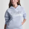 Hoodie mit gestapeltem Strass-Foil-Logo Hoodie mit gestapeltem Strass-Foil-Logo