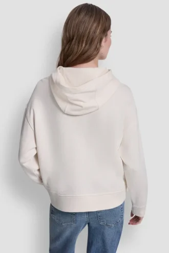 Hoodie mit gestapeltem Strass-Foil-Logo