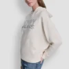 Hoodie mit gestapeltem Strass-Foil-Logo Hoodie mit gestapeltem Strass-Foil-Logo