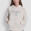 Hoodie mit gestapeltem Strass-Foil-Logo Hoodie mit gestapeltem Strass-Foil-Logo