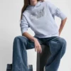 Hoodie mit gestapeltem Strass-Foil-Logo Hoodie mit gestapeltem Strass-Foil-Logo