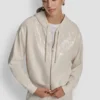 Hoodie mit Reißverschluss und Pailletten Hoodie mit Reißverschluss und Pailletten