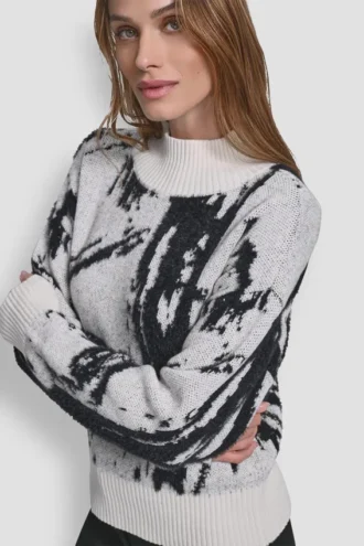 Intarsia-Oversize-Pullover