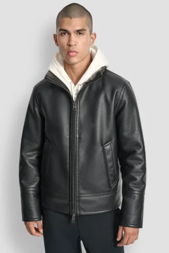 Jacke mit Kunstfellfutter