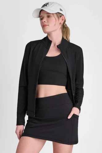 Jacke mit Trichterkragen
