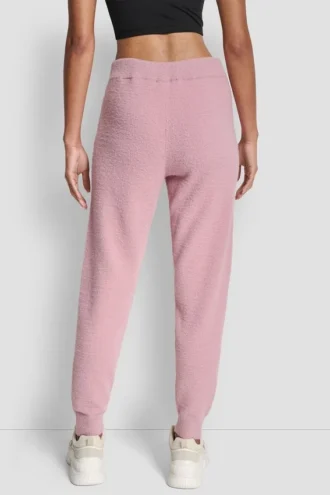 Jogginghose aus Feder-Garn mit Taschen und farblich abgestimmtem Logo