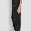 Jogginghose aus Velours mit Strass-Logo und Relaxed Fit Jogginghose aus Velours mit Strass-Logo und Relaxed Fit