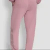Jogginghose mit hochgeschnittenem Bund, Relaxed Fit und Varisty-Logo aus Strasssteinen Jogginghose mit hochgeschnittenem Bund, Relaxed Fit und Varisty-Logo aus Strasssteinen