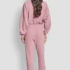 Jogginghose mit hochgeschnittenem Bund, Relaxed Fit und Varisty-Logo aus Strasssteinen Jogginghose mit hochgeschnittenem Bund, Relaxed Fit und Varisty-Logo aus Strasssteinen