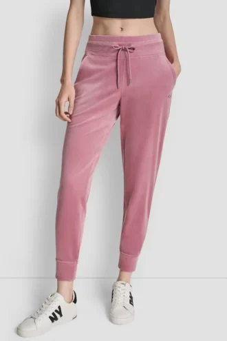 Jogginghose mit Slim-Fit-Schnitt, Velours und hochdichtem Sticklogo Jogginghose mit Slim-Fit-Schnitt, Velours und hochdichtem Sticklogo