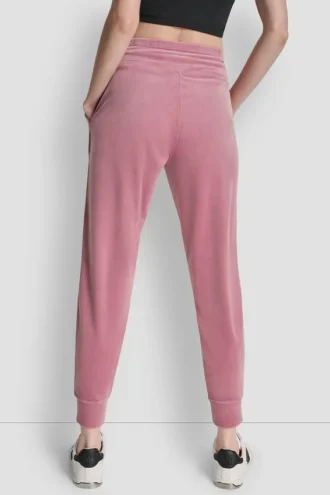 Jogginghose mit Slim-Fit-Schnitt, Velours und hochdichtem Sticklogo Jogginghose mit Slim-Fit-Schnitt, Velours und hochdichtem Sticklogo