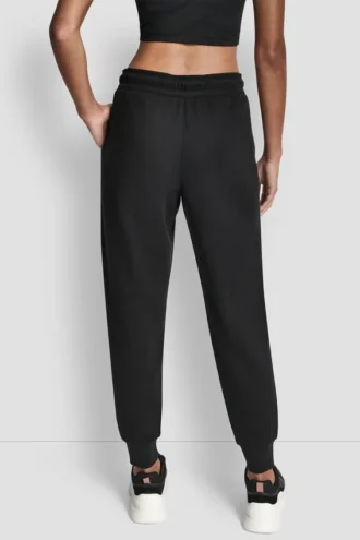 Jogginghose mit Strass-Logo und Bündchen