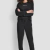 Jogginghose mit Strass-Logo und Bündchen Jogginghose mit Strass-Logo und Bündchen