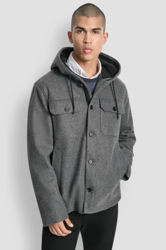 Kapuzenjacke aus Kunstwolle