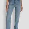 Klassische Straight-Jeans mit hoher Leibhöhe Klassische Straight-Jeans mit hoher Leibhöhe