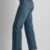 Klassische Straight-Jeans mit hoher Leibhöhe Klassische Straight-Jeans mit hoher Leibhöhe