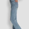 Klassische Straight-Jeans mit hoher Leibhöhe Klassische Straight-Jeans mit hoher Leibhöhe
