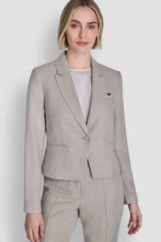 Kurzer Ein-Knopf-Blazer
