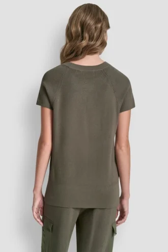 Kurzärmeliger Pullover mit Cargotaschen