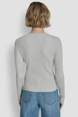 Langarm-Pullover mit Logo-Einfassung