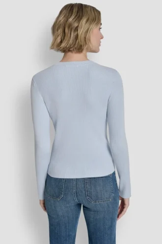 Langarm-Pullover mit Logo-Einfassung