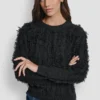 Langarm-Pullover mit Rundhalsausschnitt und Ziernähten an den Ärmeln Langarm-Pullover mit Rundhalsausschnitt und Ziernähten an den Ärmeln