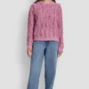 Langarm-Pullover mit Rundhalsausschnitt und Ziernähten an den Ärmeln Langarm-Pullover mit Rundhalsausschnitt und Ziernähten an den Ärmeln