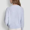 Langarm-Strickjacke mit Strass-Knöpfen Langarm-Strickjacke mit Strass-Knöpfen