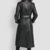 Langer Trenchcoat aus Kunstleder Langer Trenchcoat aus Kunstleder