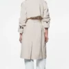 Langer Trenchcoat mit Gürtel Langer Trenchcoat mit Gürtel