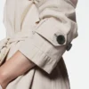 Langer Trenchcoat mit Gürtel Langer Trenchcoat mit Gürtel