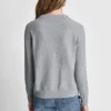 Langärmelige Strickjacke mit Strass-Knöpfen Langärmelige Strickjacke mit Strass-Knöpfen