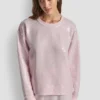 Langärmliges Sweatshirt mit Pailletten Langärmliges Sweatshirt mit Pailletten
