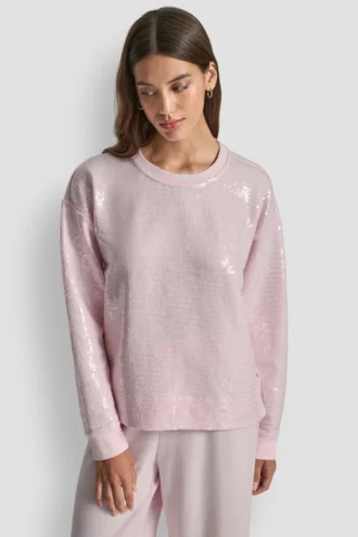 Langärmliges Sweatshirt mit Pailletten