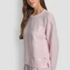 Langärmliges Sweatshirt mit Pailletten Langärmliges Sweatshirt mit Pailletten
